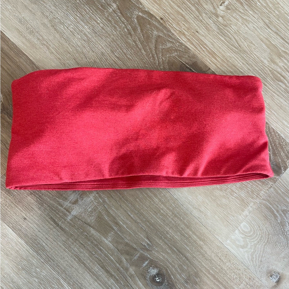 P’tula Red Bare Bandeau Top